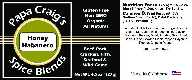 Honey Habanero Seasoning