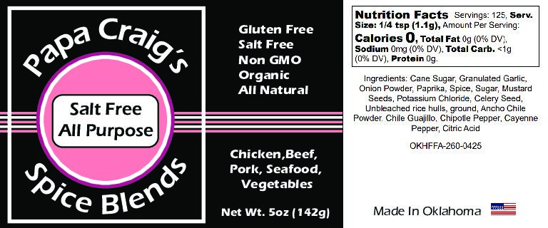 Salt Free All purpose Seasoning