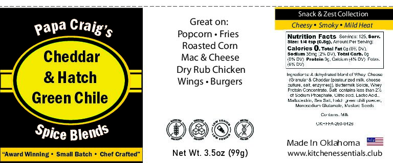 Cheddar & Hatch Green Chile