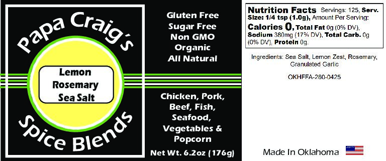 Lemon Rosemary Sea Salt