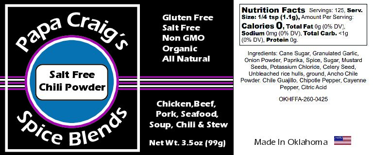 Salt Free Chili Seasoning