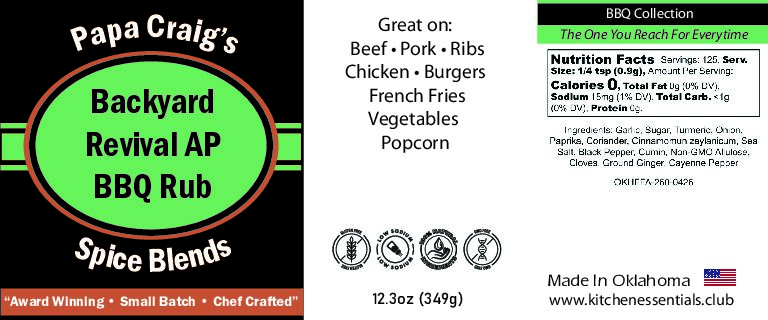 Backyard Revival AP BBQ Rub