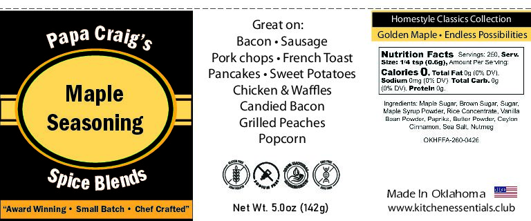 Maple Seasoning