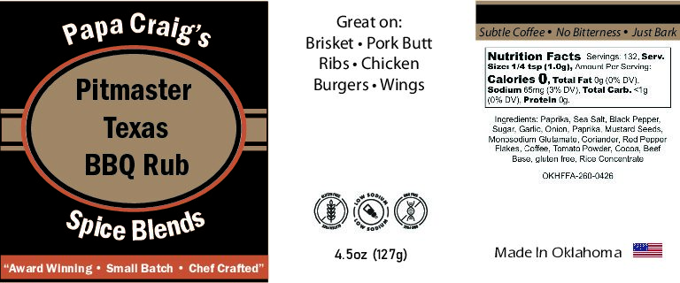 Pitmaster Texas BBQ Rub