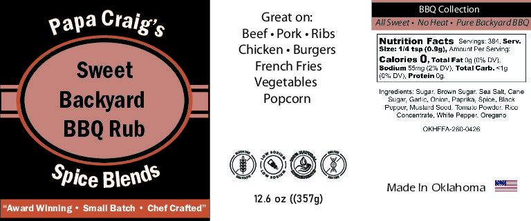 Sweet Backyard BBQ Rub